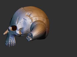 Skull Warrior Helmet wearable /Cosplay 3d model