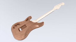 Washburn N4 Nuno Bettencourt Signature radius 12" for CNC 3d model