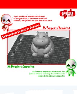 Squishy Hippo 3d model