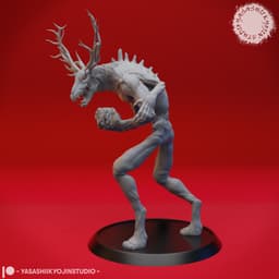 Wendigo - Tabletop Miniature (Pre-Supported) 3d model