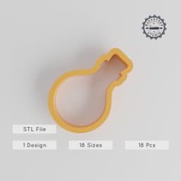 Potion Shape Cutter Set, Magic Bottle Design, 18 Sizes 0.75" to 5.00", Perfect for Cookies, Fondant & Clay PRODUCT_3647 3d model