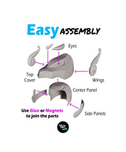 Saint Seiya Pegasus Helmet 3d model