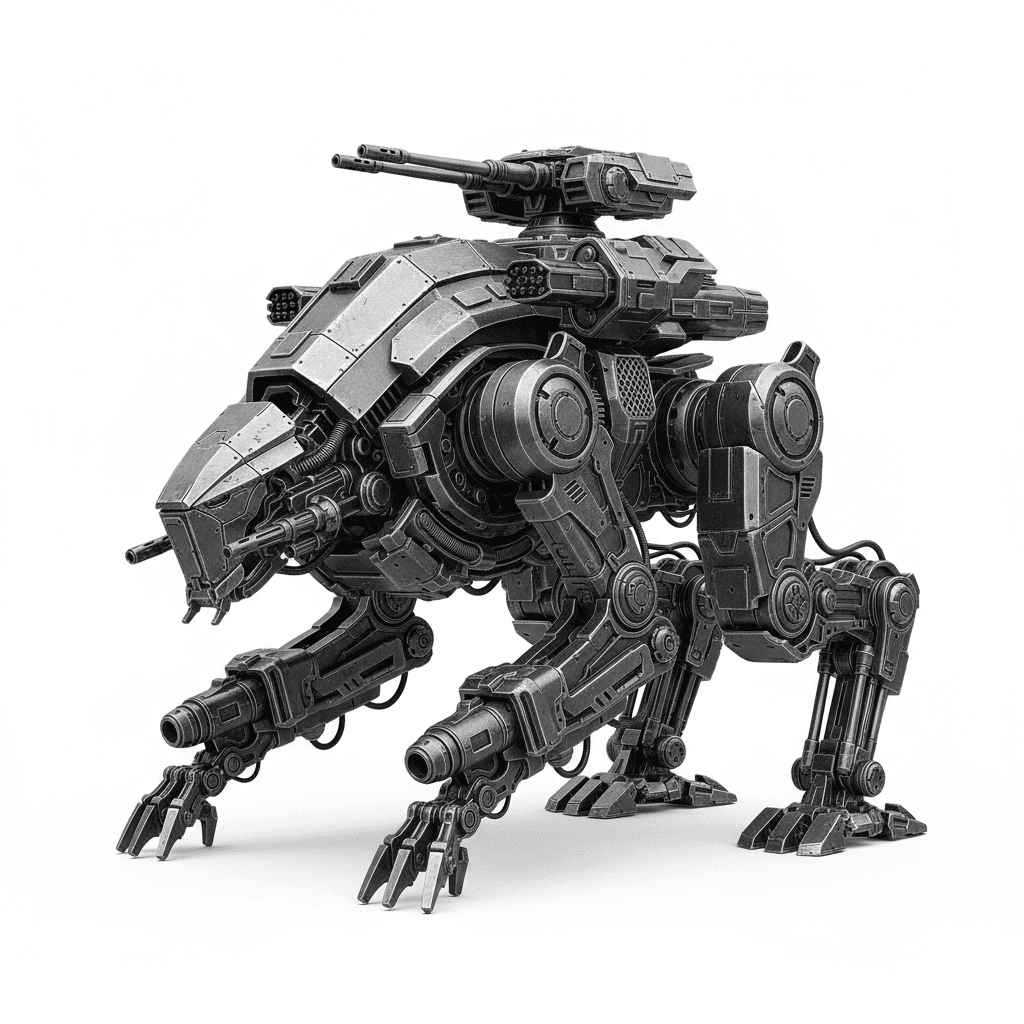 Military Mechs : Steel Predator Walker Mech 3d model