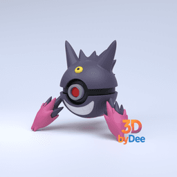 Gengar Mega Pokeball 3d model