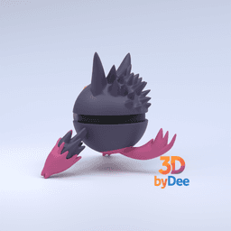 Gengar Mega Pokeball 3d model