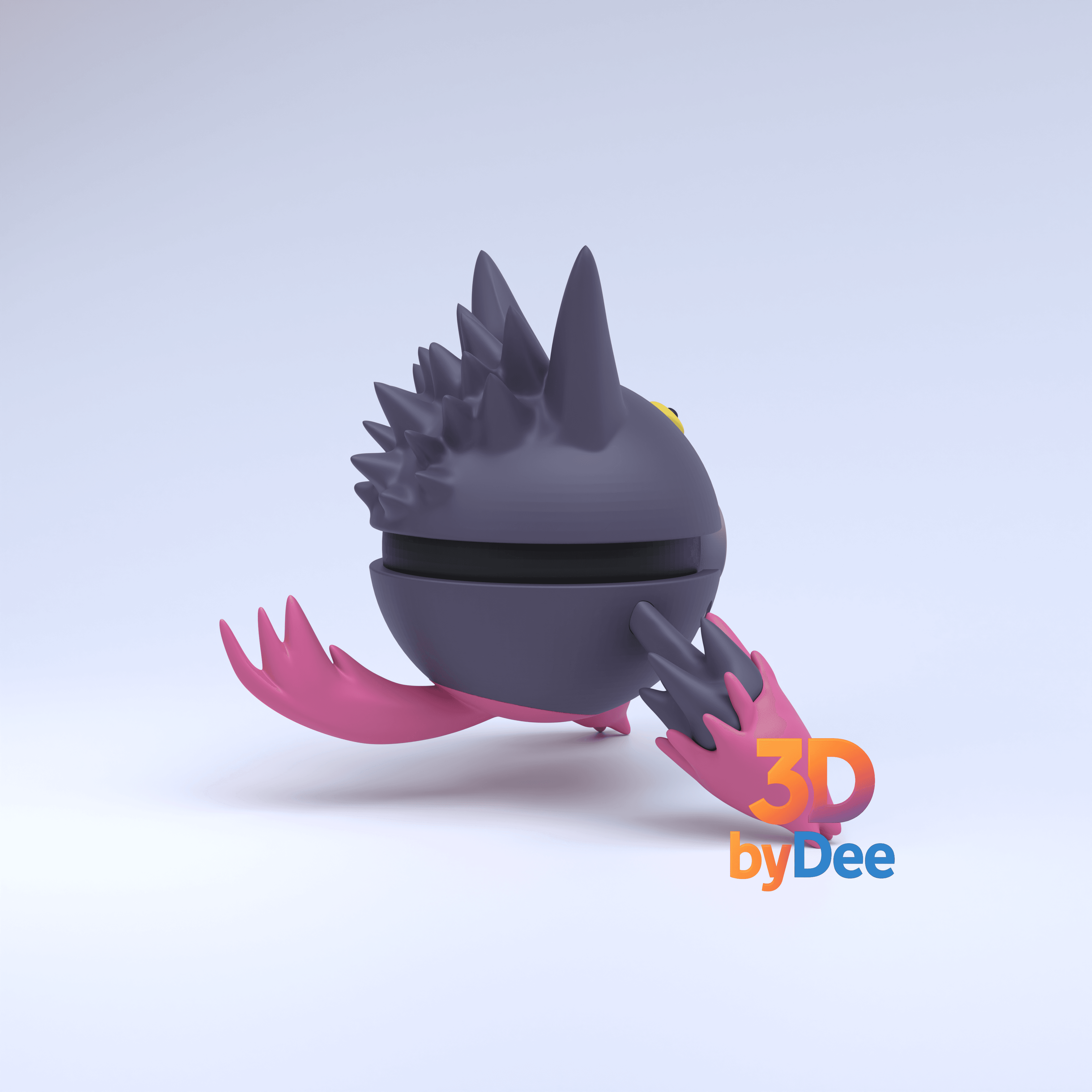 Gengar Mega Pokeball 3d model