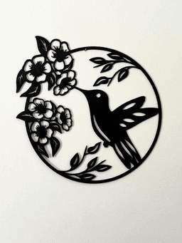 Hummingbird wall Art Spring Wall Art 3d model