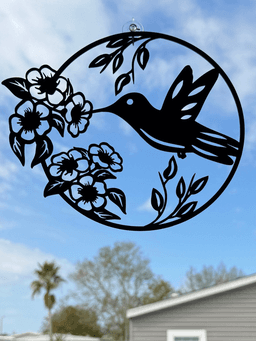 Hummingbird wall Art Spring Wall Art 3d model