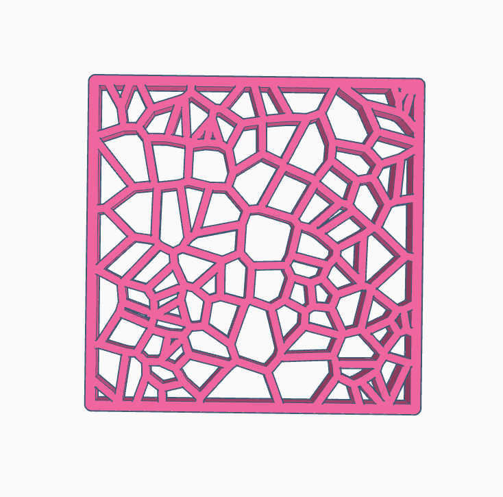 voronoi table decor 12.stl 3d model