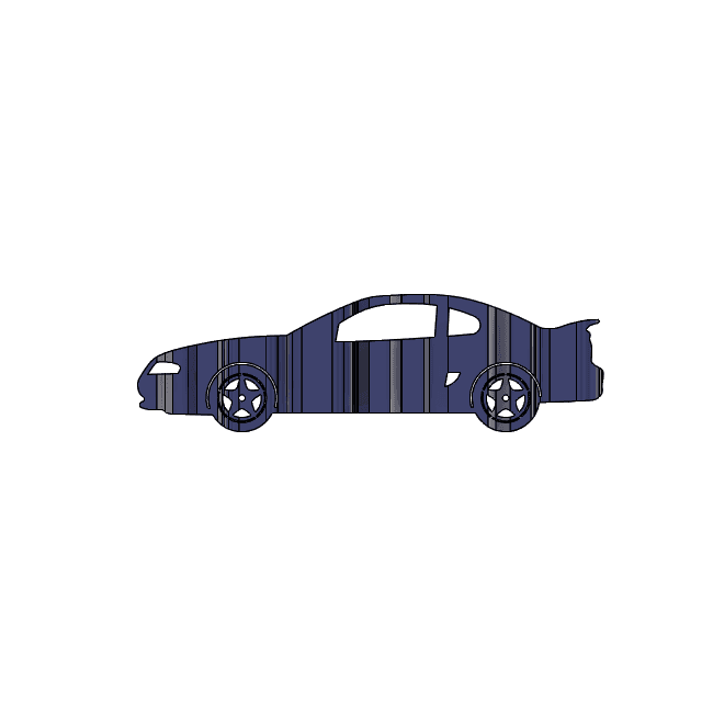 SN 95 Mustang Car Flip Art 3d model