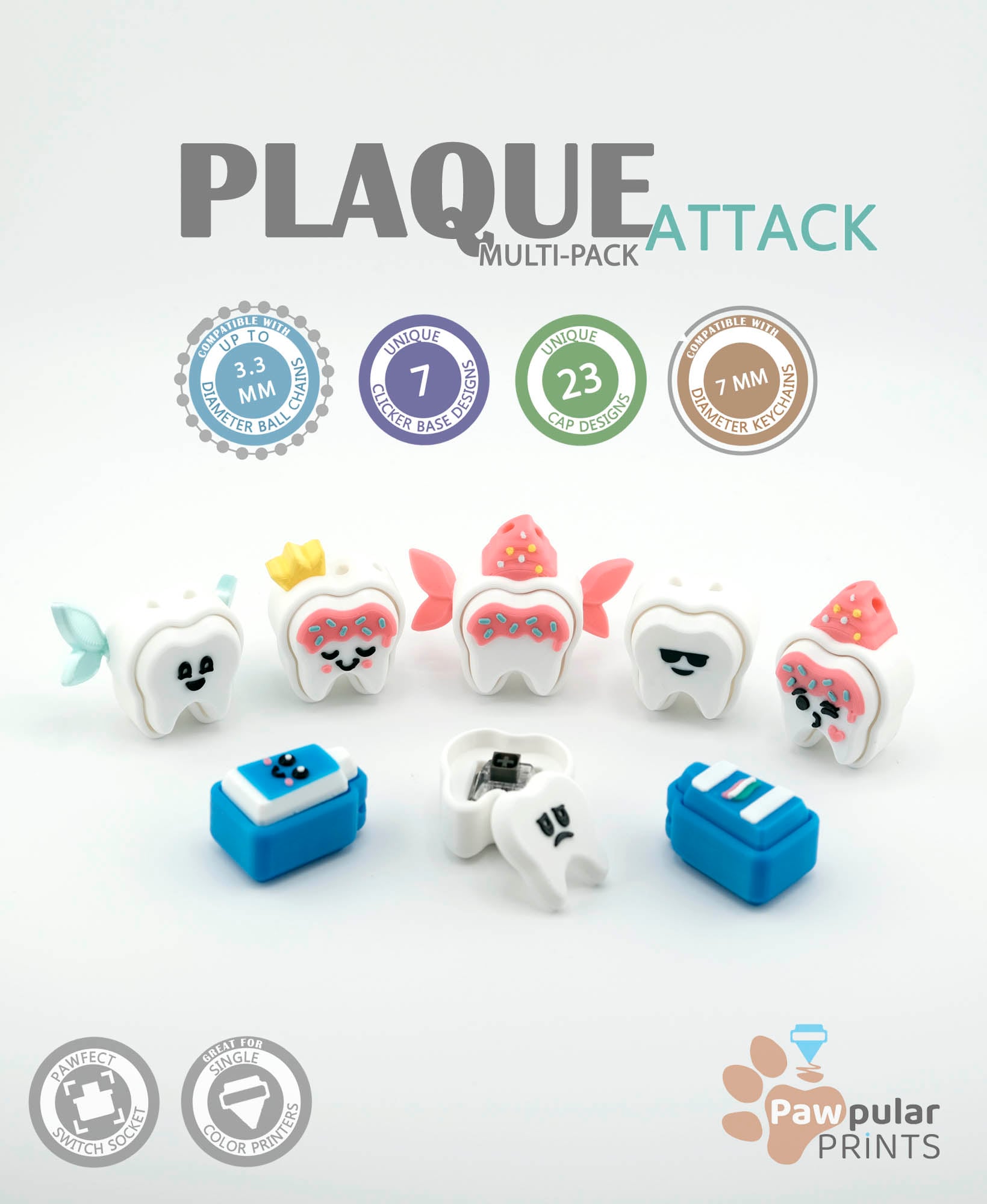 Plaque Attack Multi-Pack 3d model