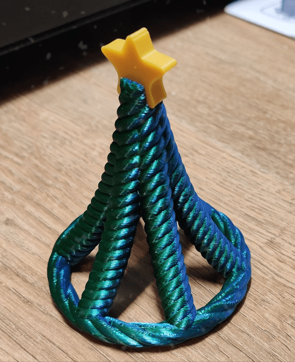 Rope Weave Xmas Decoration (easy no support print) 3d model