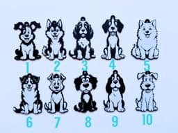 Delta pack 25 dog keychains 3d model