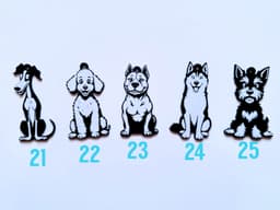 Delta pack 25 dog keychains 3d model