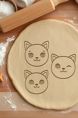Cat Cookie Cutter, Biscuit Cutter 3d model