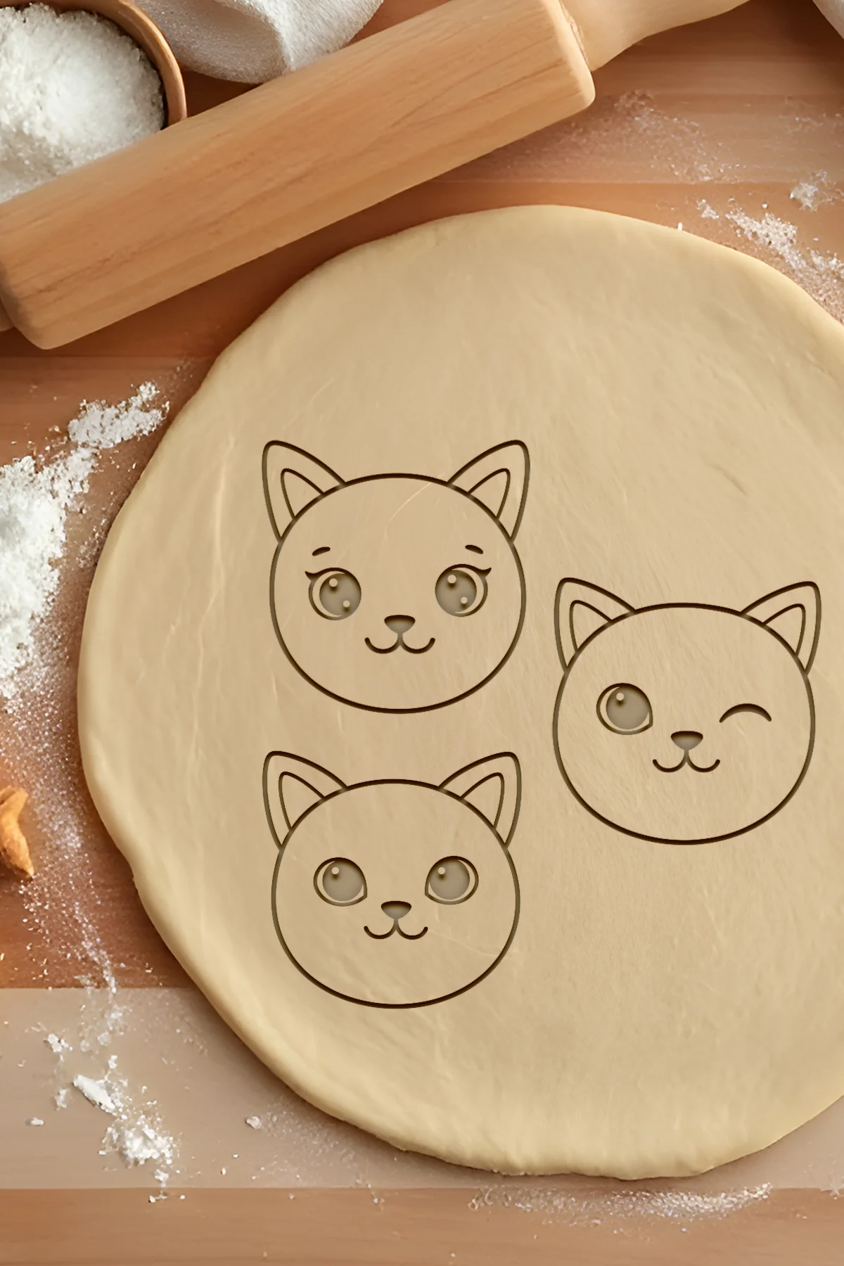 Cat Cookie Cutter, Biscuit Cutter 3d model