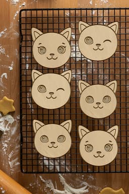 Cat Cookie Cutter, Biscuit Cutter 3d model