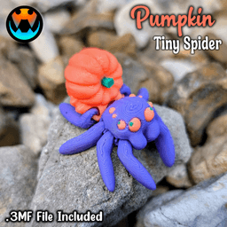 Tiny Pumpkin Spider 3d model