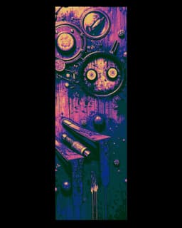 Abstract fun in surreal background - Set of bookmarks 3d model