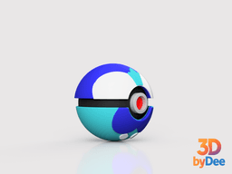 Piplup Poke Ball 3d model