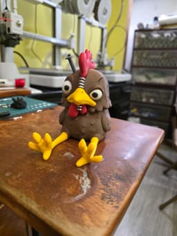 Absolutely love this little dude, actually lovin the whole farm animal horror line-up so far, have the pig in the tub printed as well. I hope you have more animals to add. Hand painted the black for the eyes and the silver for the staples. 3d model
