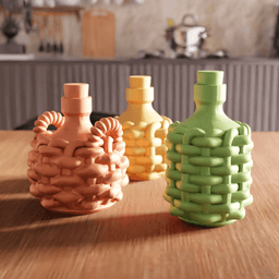 Woven Demijohn Potion Bottle 3d model