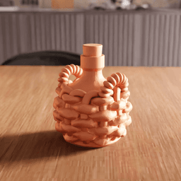 Woven Demijohn Potion Bottle 3d model