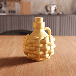 Woven Demijohn Potion Bottle 3d model