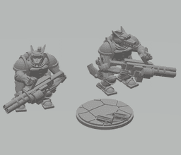 FHW Voidfang Eraser Rotary Cannon Trooper 3d model