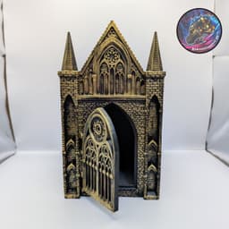 cathedral book nook 3d model