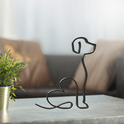 Dog Line Art, Modern, Minimalist 3d model