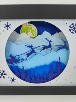 Christmas Shadow Box (B) 3d model