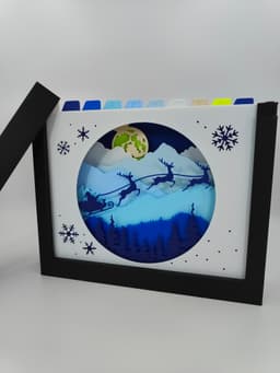 Christmas Shadow Box (B) 3d model