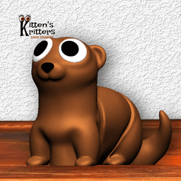 Flexi Otter Articulated Animal Flexy 3d model