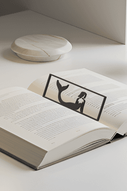Mermaid Bookmark, Creativity Bookmark, Gift Idea 3d model