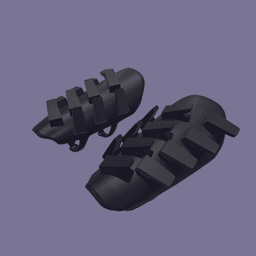 Hooked Spike Combat Bracers 3d model