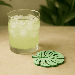 Leaf Coaster 3D Print Files: Nature-Inspired STL Bundle (Monstera, Ginkgo, Maple, Oak) 3d model