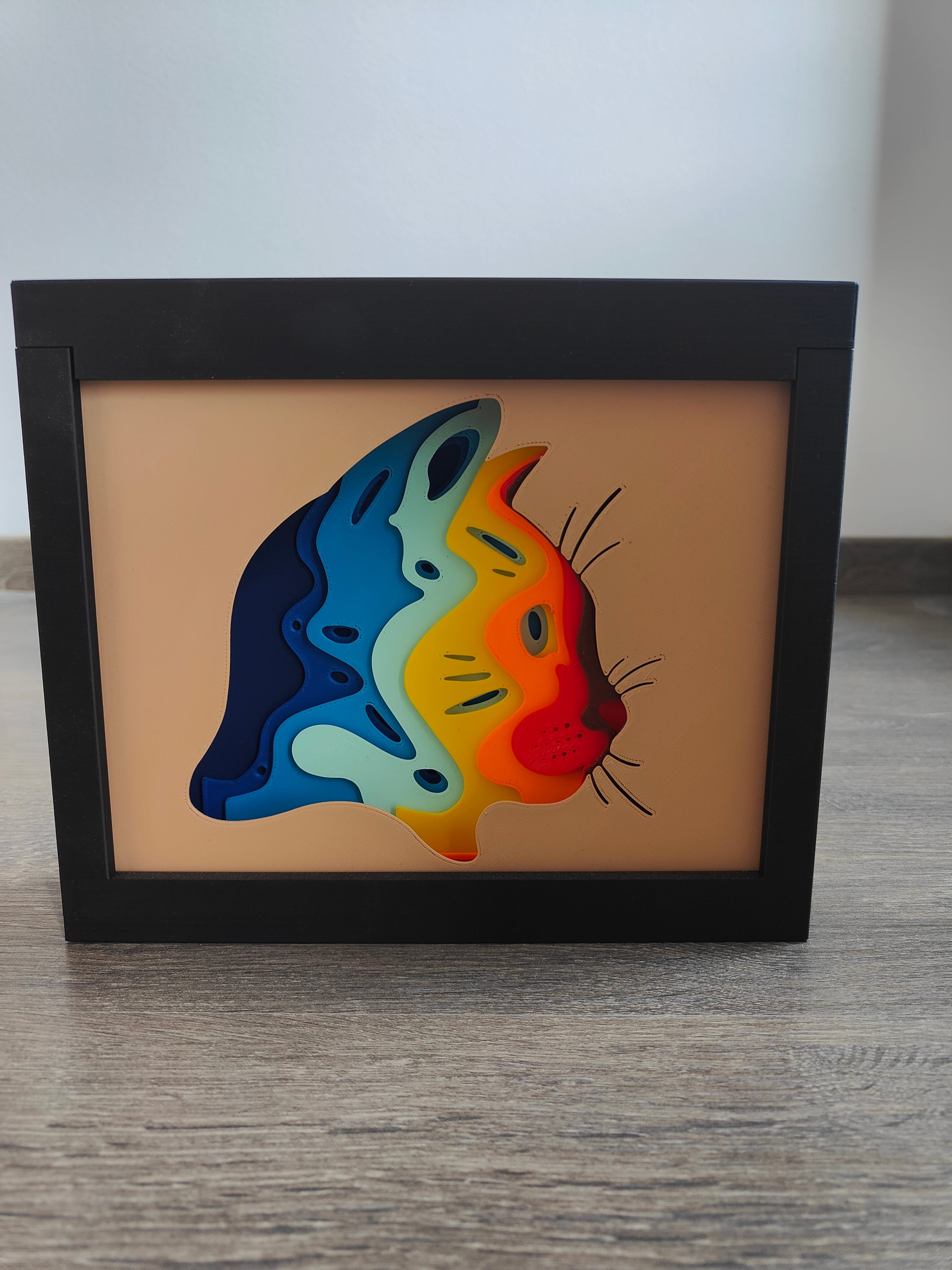 Cat Shadow Box (A) 3d model
