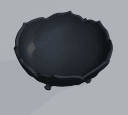 Gothic Fruit Bowl 3d model