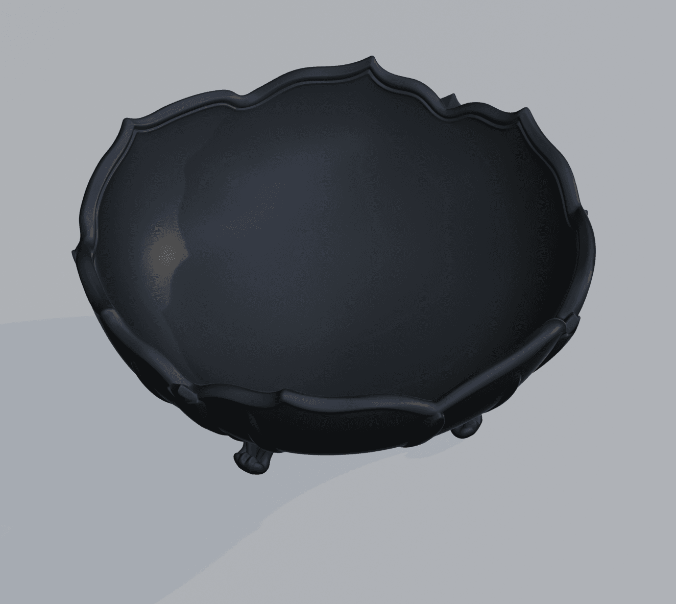Gothic Fruit Bowl 3d model