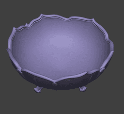 Gothic Fruit Bowl 3d model