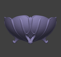Gothic Fruit Bowl 3d model