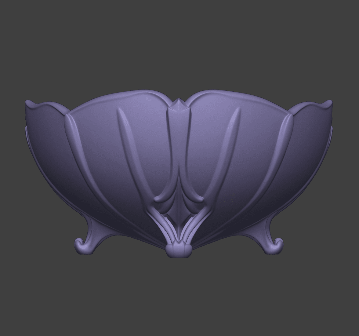 Gothic Fruit Bowl 3d model