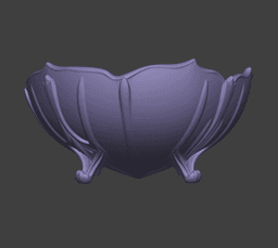 Gothic Fruit Bowl 3d model
