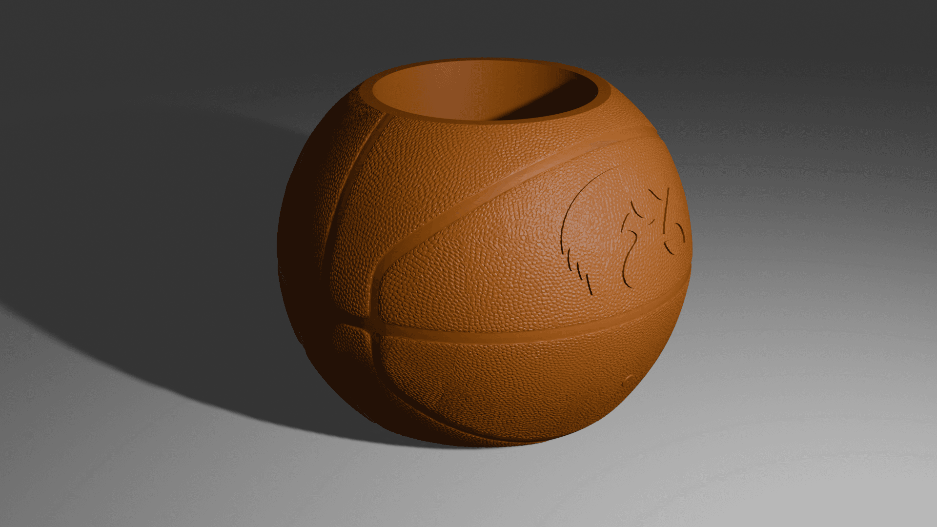 Iowa Basketball Beer Can Holder.stl 3d model
