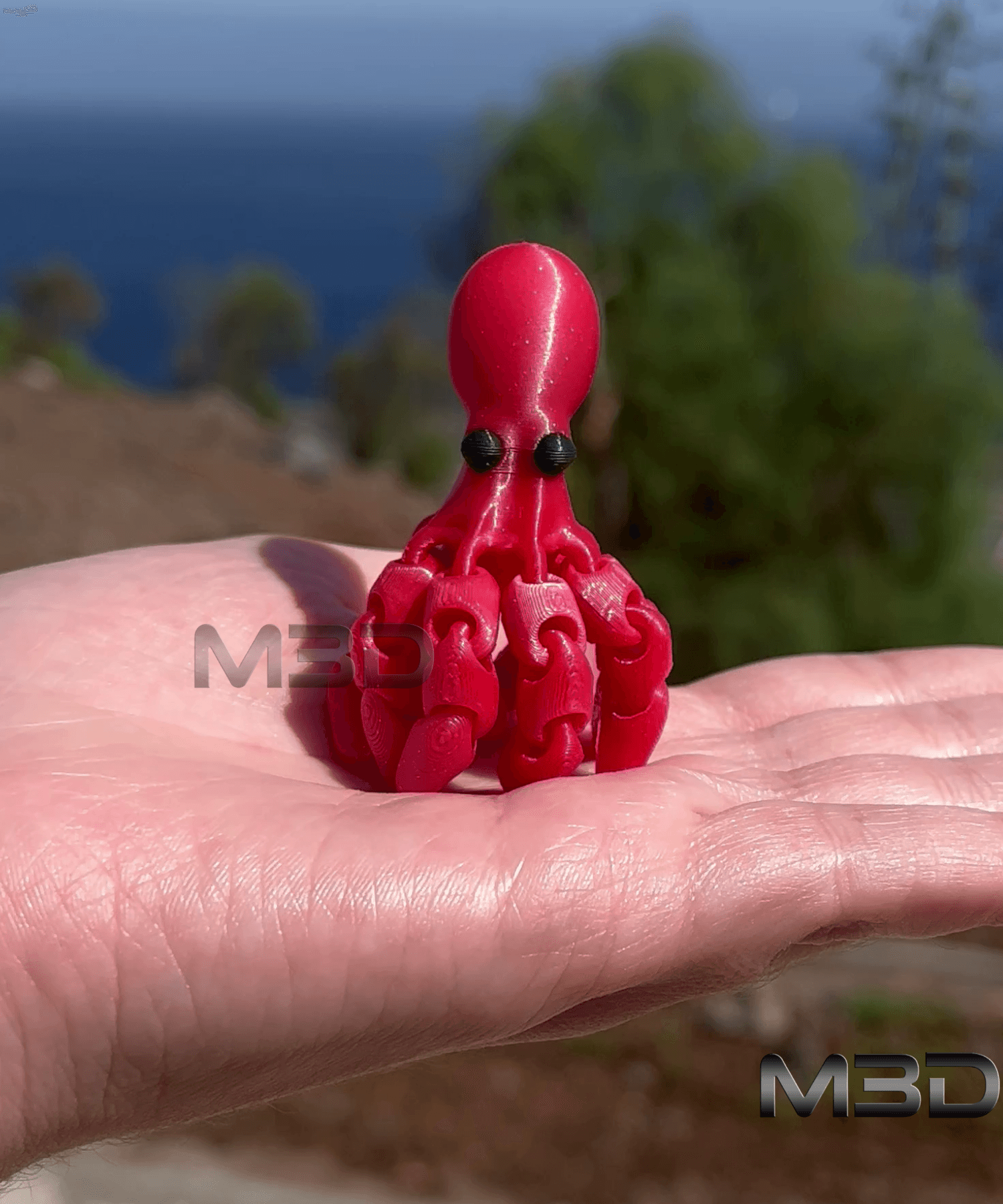 Mini Flexi Octopus / no supports / AMS and Multiparts 3d model