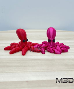 Mini Flexi Octopus / no supports / AMS and Multiparts 3d model