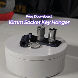 10mm Socket Keychain Set - Free Download 3d model