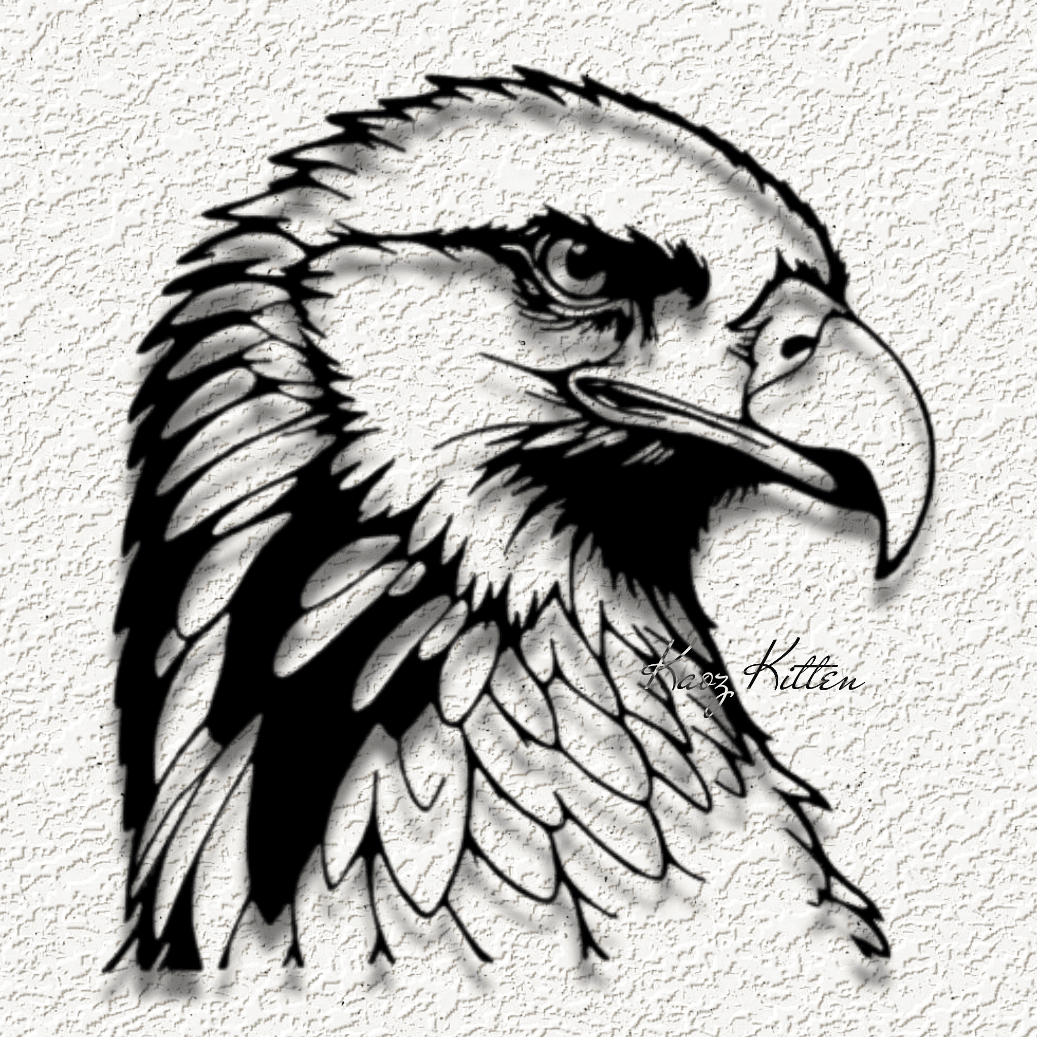 eagle bird of preyWALL ART HOME DECOR 3d model