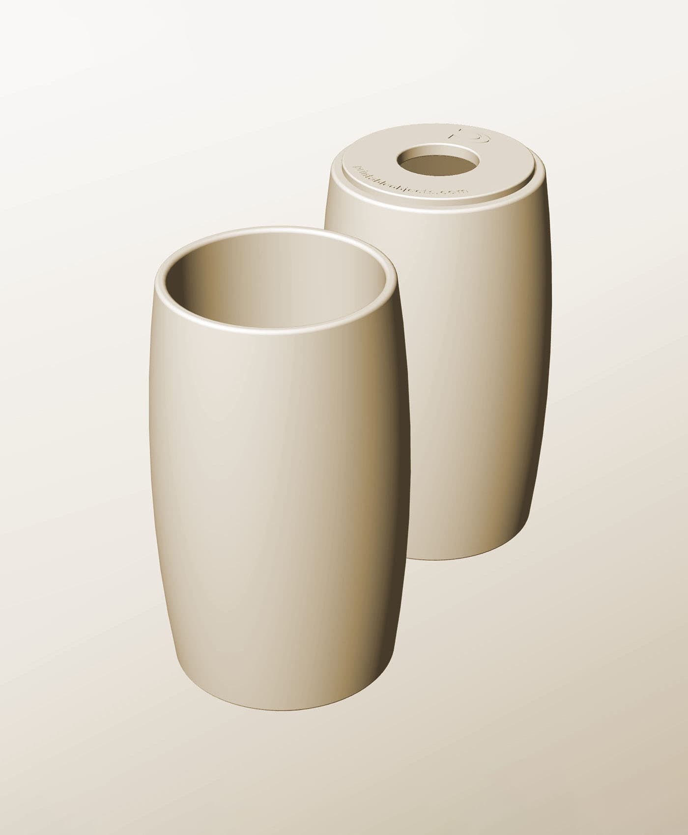 CR96-200-P Modular Stacking pierced container for home decor 3d model